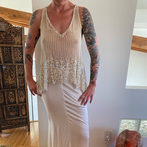 Luxury Jones redone vintage sequined top - Picture 2 of 8